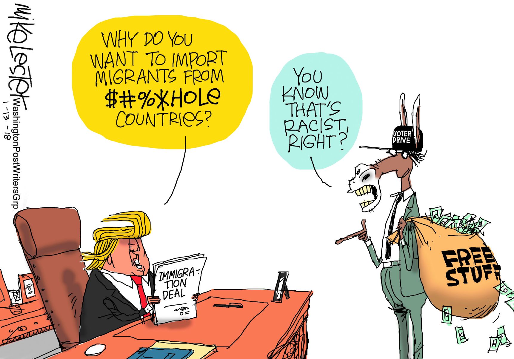Mike Lester cartoon